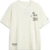 Li Ning X Disney Mickey Collaboration Series Soft Comfortable Breathable Logo Embroidered Round Neck Loose Short Sleeve T-Shirt Men Tops AHSUA75-1
