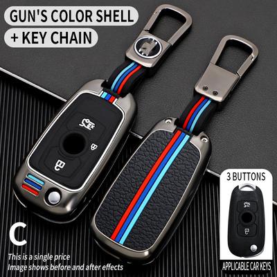 Autoschlüsselhülle für Opel Vauxhall Astra K Corsa E für Buick VERANO ENCORE GX GL6 Klappschlüsselhülle Halter Abdeckung Zubehör Schlüsselanhänger