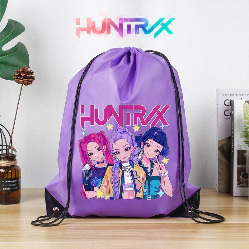 Huntress Girls Cosplay Drawstring Backpack Lightweight Polyester String Bag for Marathon Sports Events Gym Travel