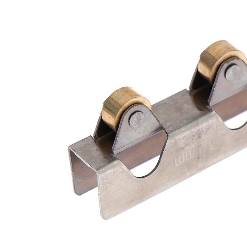 8Mm/10Mm Sliding Door Roller Clamp Stainless Steel Wheel Pulley Rollers For Bathroom Glass Door Shop Display Cases