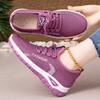 Spring Summer 2026 Fashion Women Lace Up Mesh Breathable Comfortable Platform Wedges Non-slip Flats Sneakers Zapatos De Mujer