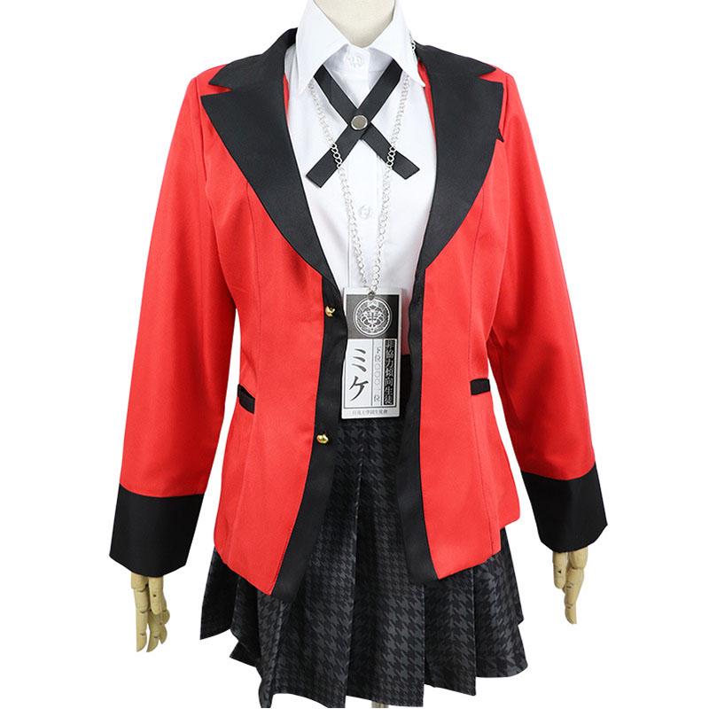 Atmungsaktives Kakegurui Jabami Yumeko Cosplay-Kleid, ideal für Halloween und Karneval