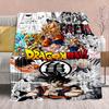 Dragon Ball Anime Flannel Blanket - Soft Warm Perfect for Sofa, Bedding Camping Travel Office Home Decor -QJY