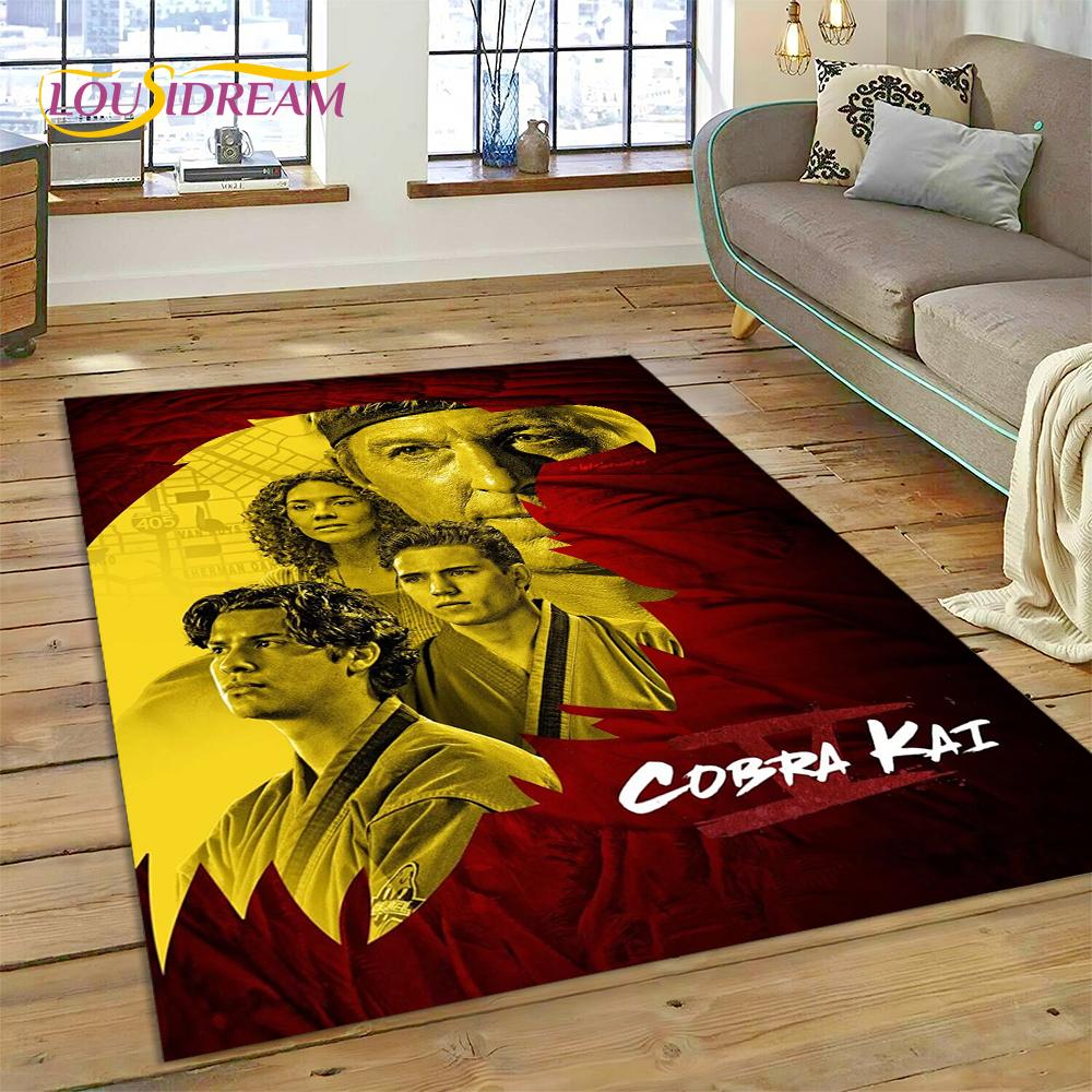 3D Cobra Kai Classics TV Amanda Karate Rug Carpet for Living Room Bedroom Decor,Floor Mat Non-slip Decoration for Sofa Doormat
