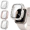 Skleněný+Diamantový Kryt Pro pouzdro Apple watch 46mm 40mm 44mm 41mm 42mm 45mm Bling Nárazník Ochrana iWatch Series 11 10 9 SE 7 8 pouzdro