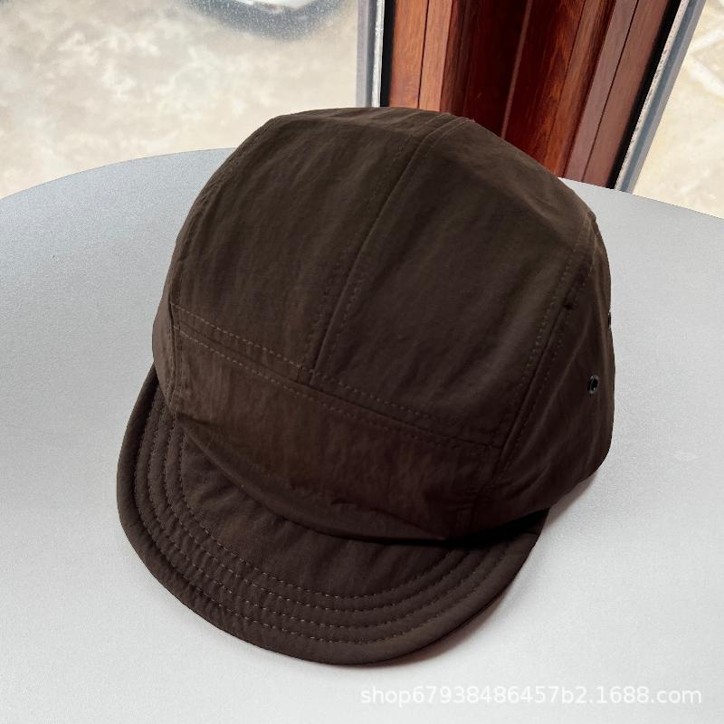 Casual Five-piece Hat Women's Summer Outdoor Camping Simple, Light and Quick-drying Flat Edge Baseball Cap Riding Cap Ins