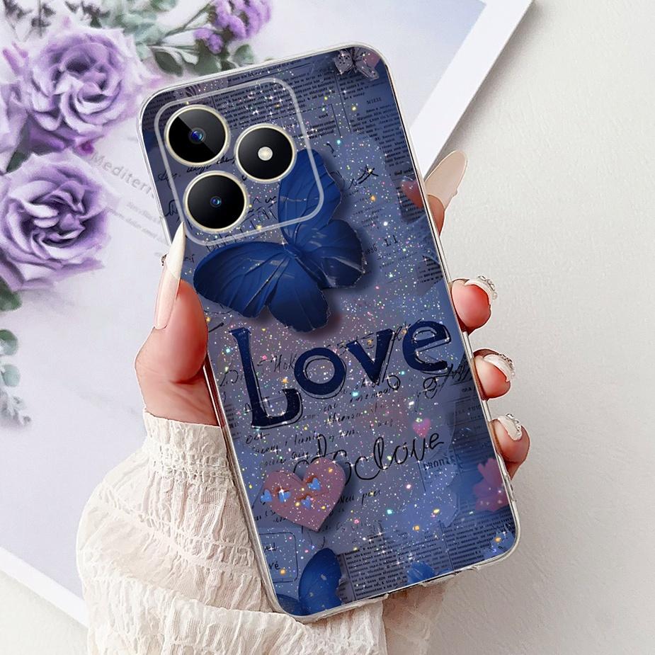 For Realme Note 50 Case RMX3834 Cute Cat Painted Cover Clear Silicone Soft TPU Phone Case For Realme Note 50 Note50 Fundas Coque
