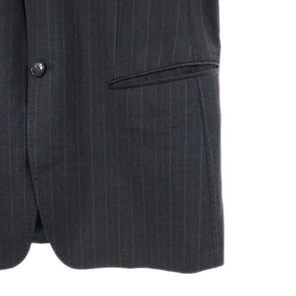 Emporio Armani Herren Wollstreifen-Sakko Made in Italy Grau Gebraucht