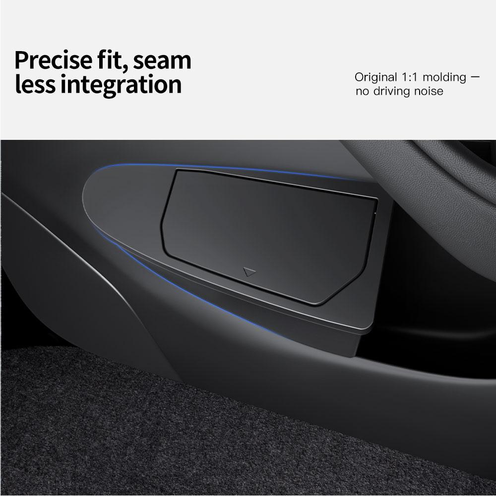 YZ For Tesla Model 3 Y Highland Juniper ABS Car Door Trash Can Storage Box Waterproof Garbage Can Box Organizer Car Accessories