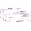 Vidaxl Continental Bed with Mattress, Black, Fabric 180X200 Cm