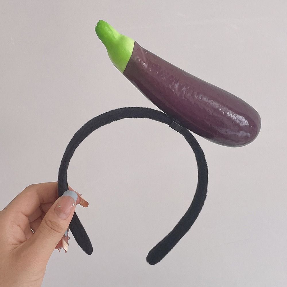 Cute Tomato Simulated Food Hair Hoop Potato Banana Fruits Headband Headwear Radish Vegetable Hair Bands Wash Face