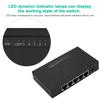 Commutateur réseau Gigabit Ethernet 5 ports rapide 10/100/1000 Mbps, noir