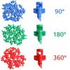 25Pcs Sprayer Nozzle Jet Mister Cloning Machine Hydroponic 90°  180°  360°