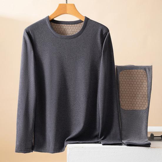 Izmene Termice pentru Bărbați Set Strat de Bază Căptușit cu Fleece pentru Vreme Rece Set Moale Elastic Top și Pantaloni