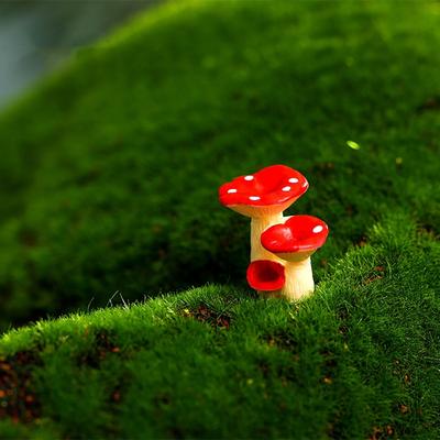 Miniature Resin Mushroom Figurine Household Mini Resin Statue Decorative Ornaments for Indoor Outdoor GardenDrop Ship