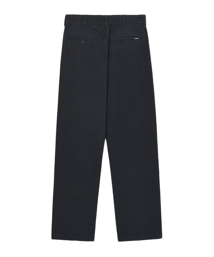 Abilegseu Basic Washed Officer Chino Pants / 7832910003 Black