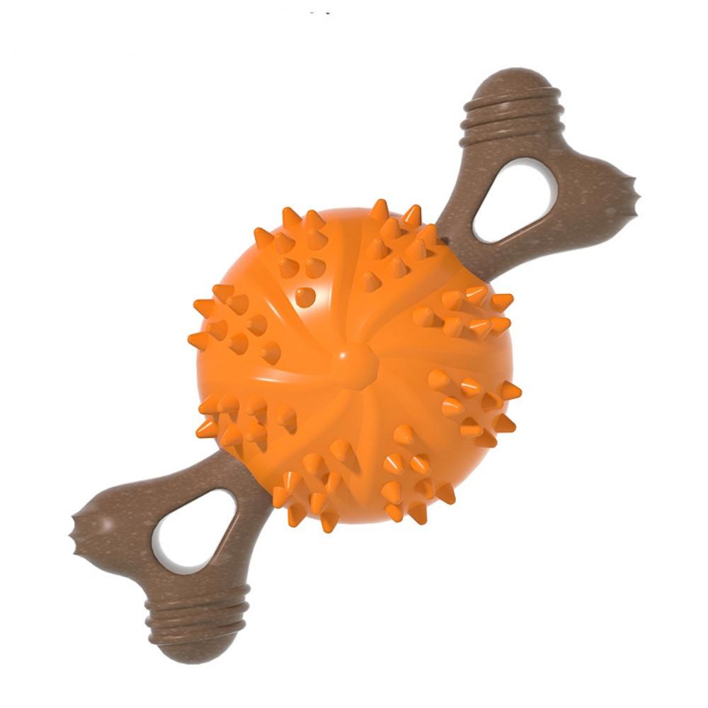 Pet Supplies Bite Resistant Dog Teething Stick Soft with Raised Dots Dog Bone Molar Ball TPR Dog Chew Toy Playing