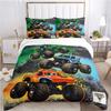 Cartoon Monster Truck All Season Duvet Cover Comforter Bedding Sets Soft Quilt Cover And Pillowcases Single/Double/Queen/King