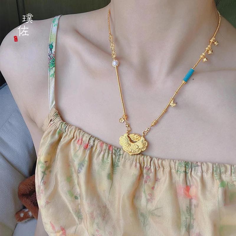Gouden Koi Wensslot Ketting & Truikketting voor Dames
