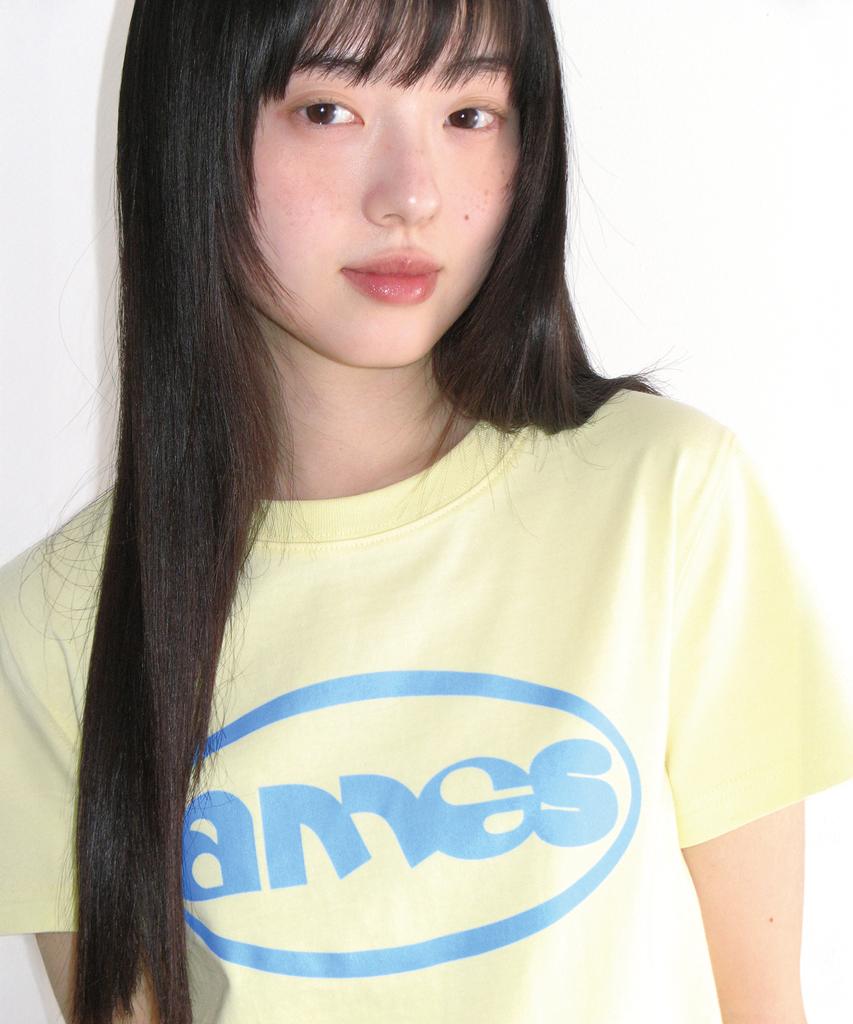 AMES-WORLDWIDE Ames Circle Logo Symbol Tee Yellow