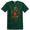 Japoński Smok-Demon Koszulka Czerwony Diabeł Grafika Fajny T-shirt Wzór Artystyczny