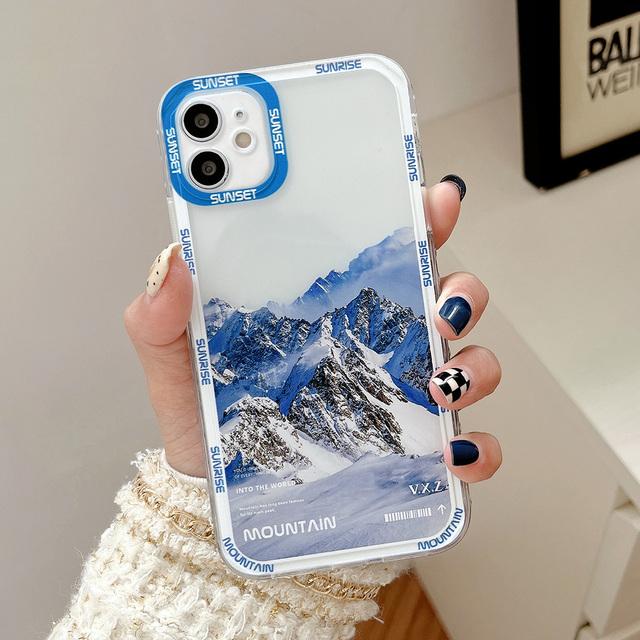 Sunset Mountain Phone Case For Xiaomi Redmi Note 11 10 9 8 Mi 11T Pro 12T 11 Lite 5G NE 11S 10S 9S Poco X3 Pro 9C 9T Cases Cover