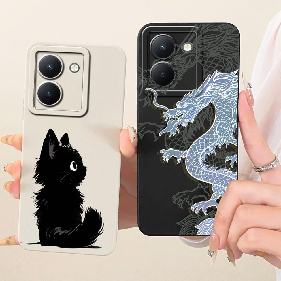 Case For Vivo Y36 4G Cover V2247 Luxury Fashion Cool Kawaii Cute Painted Silicone Phone Casing For Y36 Vivo Y 36 4G