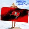 Tampa Bay Buccaneers Logo Print Beach Towel, Large Soft Quick Dry Towel for Beach Camping Swimming