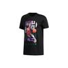 Basketball Sport Kurzarm T-Shirt Herren Tops Schwarz FM4779
