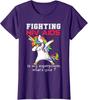 Unicorn Fighting HIV AIDS Awareness Health Gift Ladies' Crewneck T-Shirt Unisex T-Shirt
