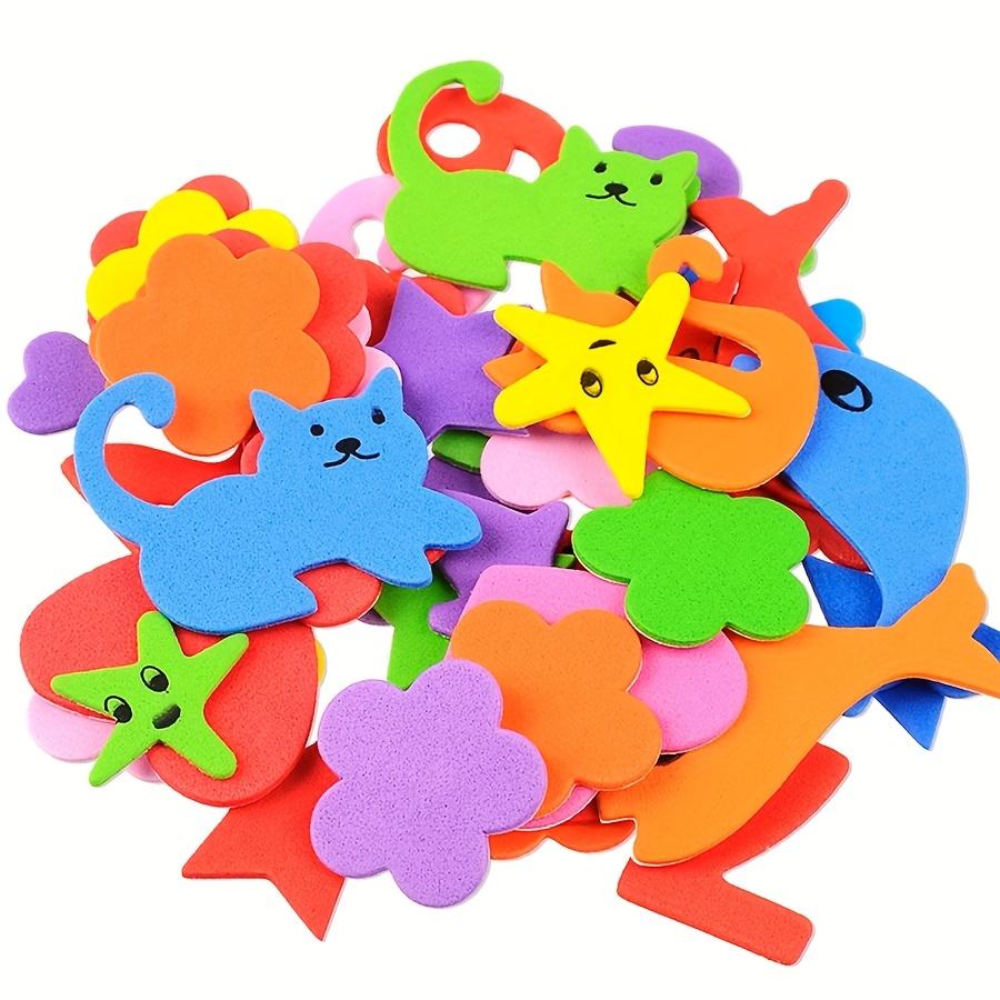 3D Self-Adhesive EVA Foam Stickers Craft Star Heart Car Fish Dog Cat Flower Numbers Shapes Sponge Patches for DIY Handmade JXB