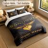 Bedding Set 1 Duvet Cover 2 Pillowcases Bon Jovi Print Soft Bed Linen Bedroom Decor
