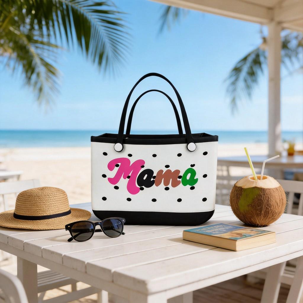 Torba typu tote z materiału EVA z kolorowym nadrukiem do codziennego użytku, podróży i na plażę