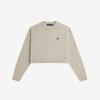Fred Perry [Womens] Crop Textured Knit - Warm Oat Malle Afpf2531115-Z45