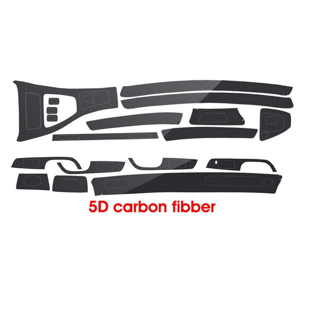 Per BMW Serie 3 E90 E92 E93 05-12 Adesivi Decorativi Interni Stile Fibra di Carbonio 5D