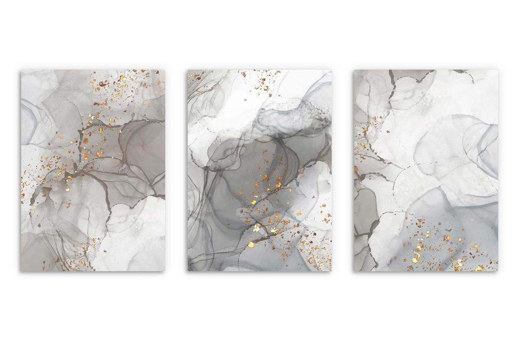 Set of 30x40 Posters for the Wall Wall Paintings Marble Gold for the Bedroom