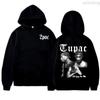 Women's Sweatshirts Hip-hop Rapper Print Fall Singer Print Kangaroo Pocket Hoodie Winter Clothes Women Aesthetic Clothes
