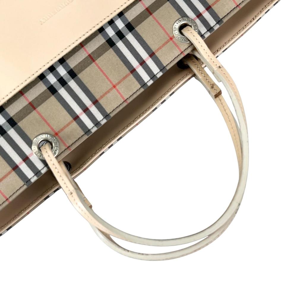 Burberry Tote Bag Beige Women Nova Check Used