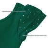 Kids' Chiffon Sequin Dance Dress with Criss-cross Back Straps for Ballet and Gymnastics
