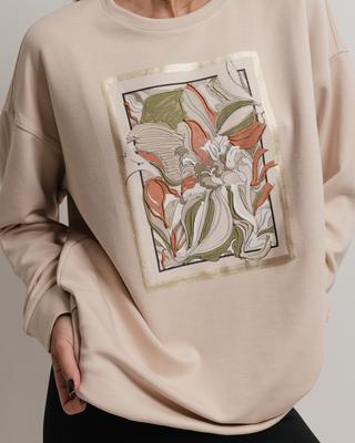 Long Sweatshirt Butella 16639 M Beige