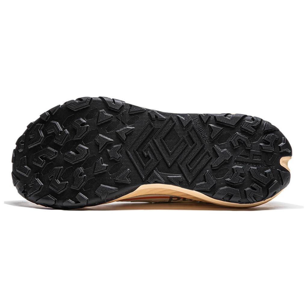 Li Ning X Soulland Dilu Fabric Cushioning Slip Resistant Abrasion Resistant Rebound Low Top Running Shoes Men's Ecru ARNU003-22