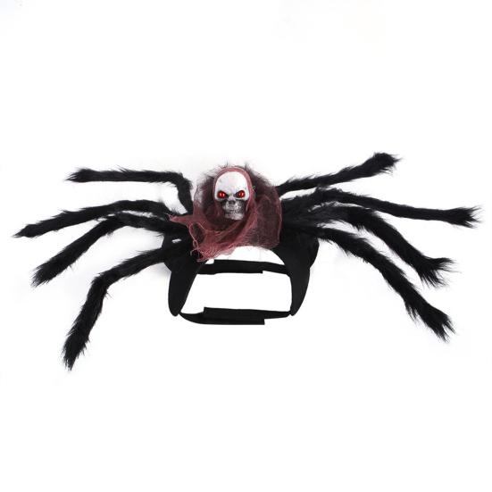 Costume per Animali Domestici Design Ragno Simulato Oggetto di Scena Cosplay Peluche Decorativo Panno per Feste per Cani per Halloween