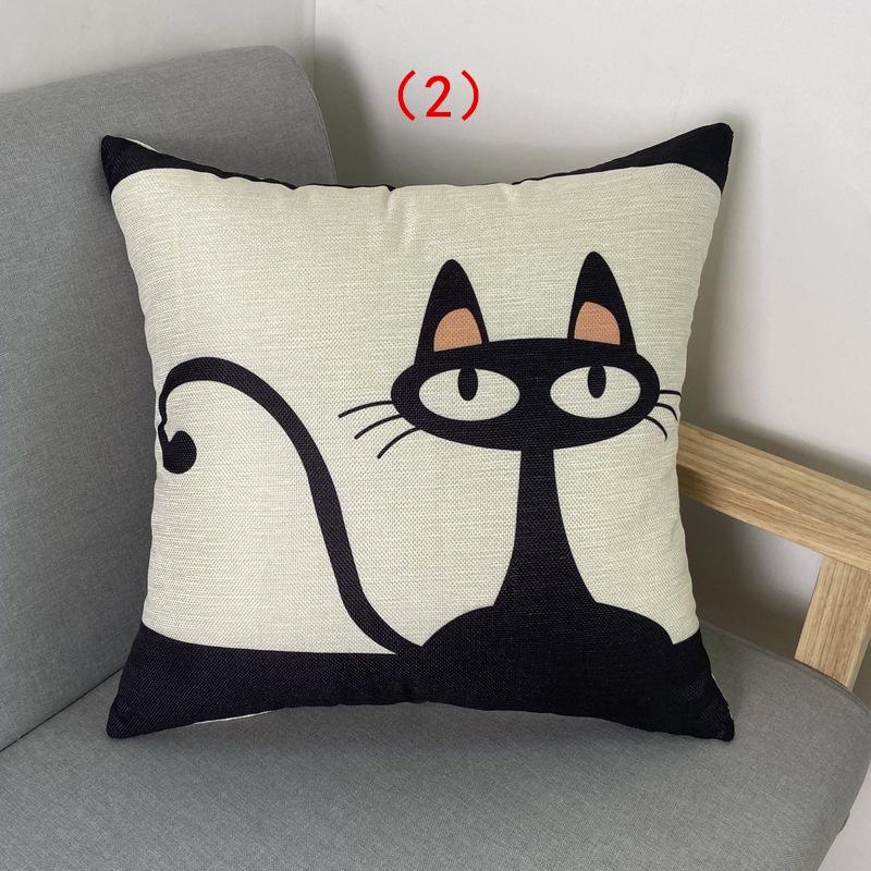 Throwing Pillow Cartoon Cushion, Home Sofa, Seating Chair, Linen Pillow with Core, Modern and Minimalist Style with Core