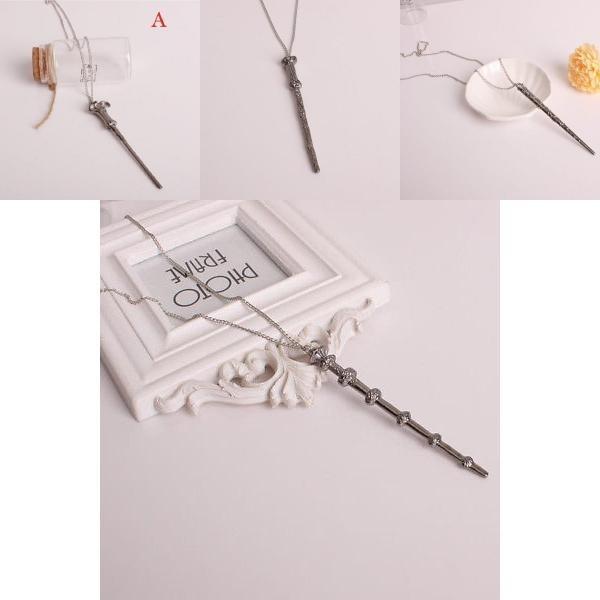 Magic Wand Pendant Necklace For Men And Women Stunning Alloy Fashion Jewelry