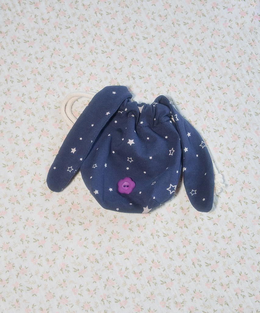 Kiibi Star Bunny Pouch Navy