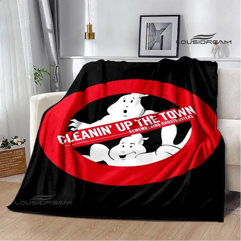 Ghostbusters Cartoon Printed Blanket Warm Flannel Blankets Soft and Comfortable Home Travel Blanket Bed Linings Birthday Gift