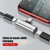 Headphone  Converter, Compatible For Xiaomi Redmi Audio Type C Adapter, Dual Type C Jack For