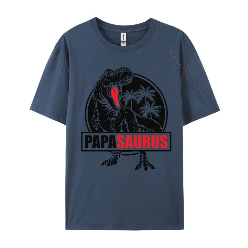 Papasaurus T-Shirt Slim Fit Oberteil T-Shirts Für Unisex Reine Baumwolle Oberteile T-Shirt Normale T-Shirts Grafik T-Shirts Unisex