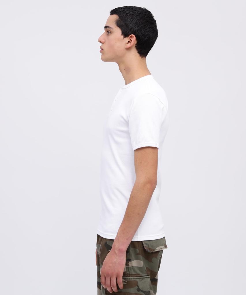 AVIREX DAILY RIB HENLYNECK TEE 6143504 Men's L White