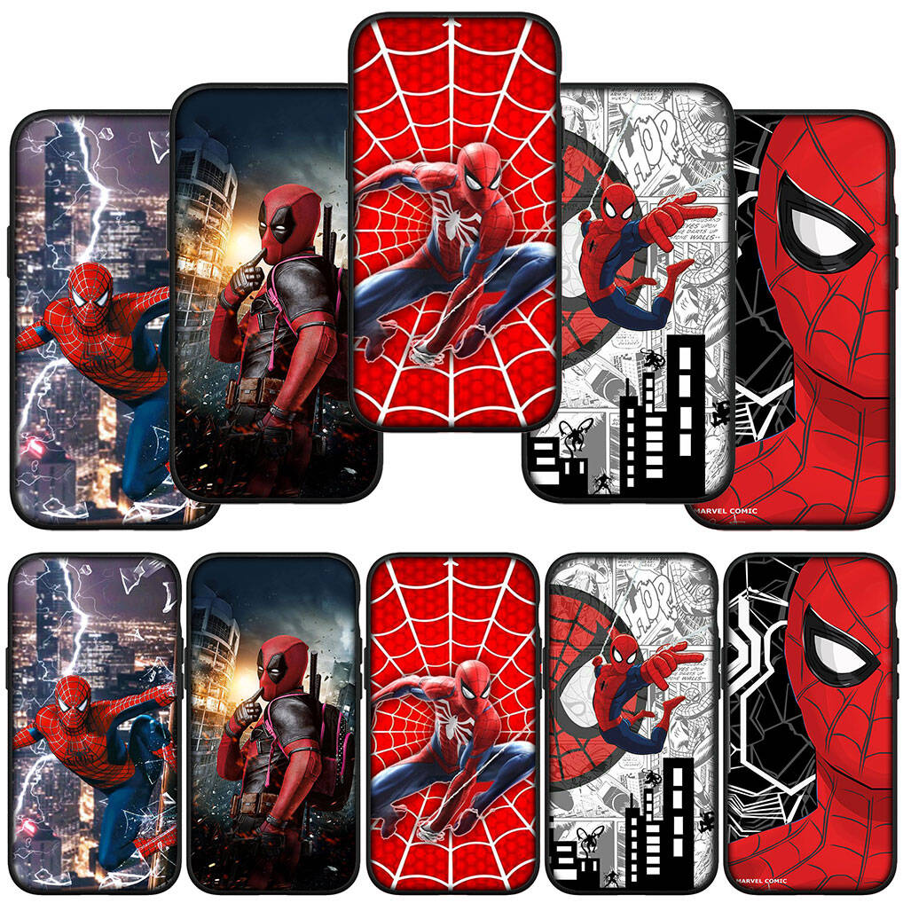 For iPhone 17 16 15 Xiaomi Poco F7 F8 X7 X6 C85 C75 Redmi Note 14 13 12 11 Pro Max 14C 13C 15C A3 A4 Phone Case Wallpaper Spider Man Marvel Spiderman